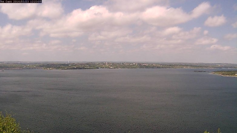 Lake Travis webcam, March 23, 2016 11:30 AM CT