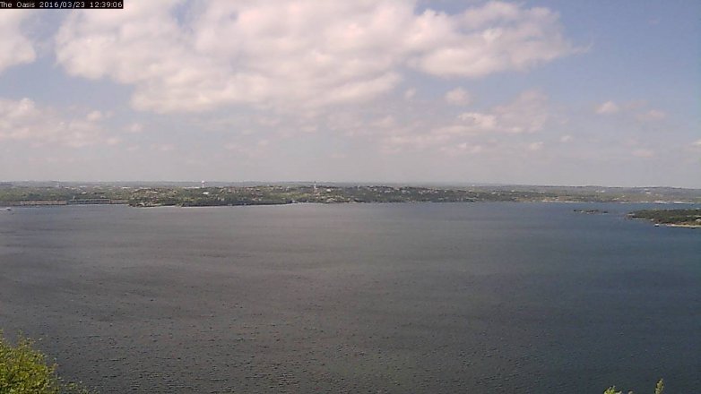 Lake Travis webcam, March 23, 2016 11:45 AM CT