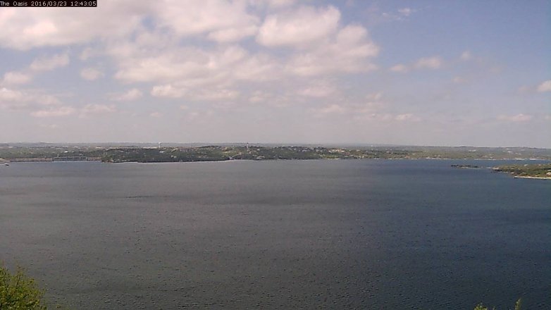 Lake Travis webcam, March 23, 2016 11:50 AM CT