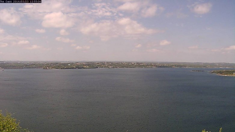 Lake Travis webcam, March 23, 2016 12:00 PM CT