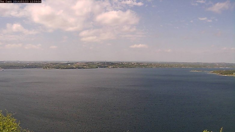 Lake Travis webcam, March 23, 2016 12:05 PM CT