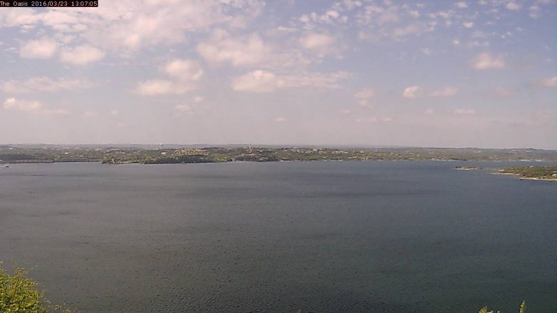 Lake Travis webcam, March 23, 2016 12:15 PM CT