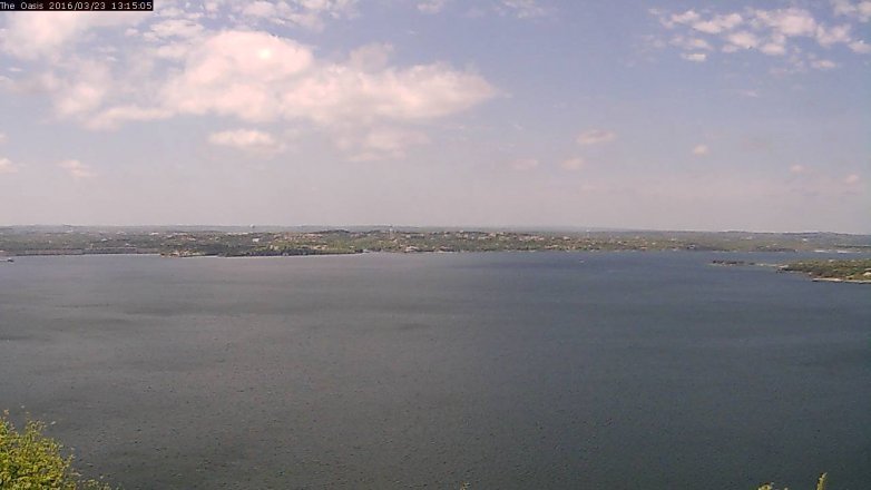 Lake Travis webcam, March 23, 2016 12:20 PM CT