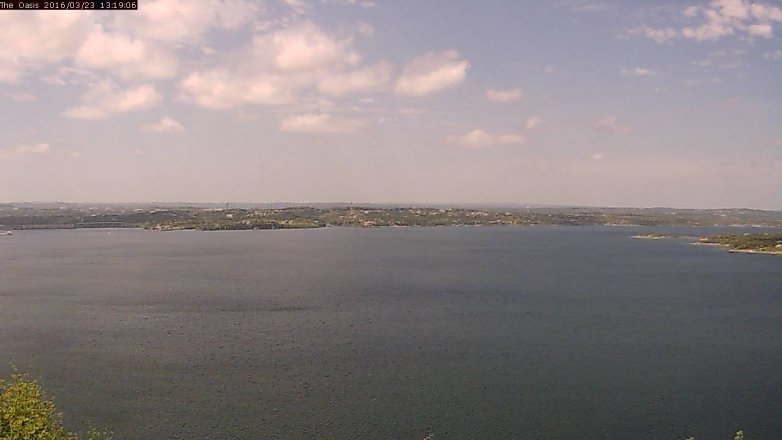 Lake Travis webcam, March 23, 2016 12:25 PM CT