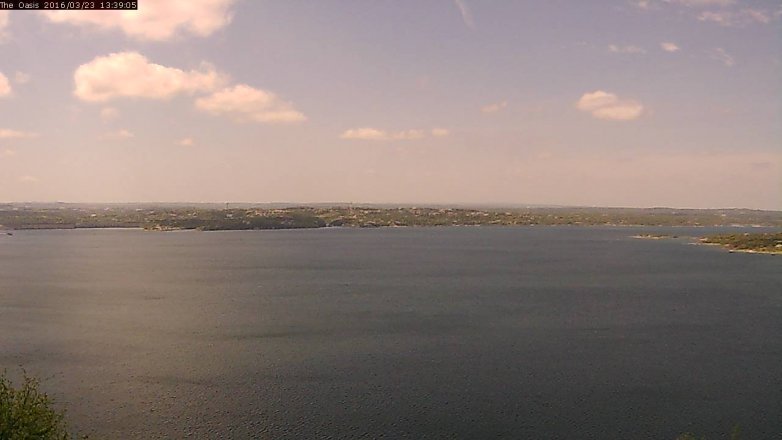 Lake Travis webcam, March 23, 2016 12:45 PM CT
