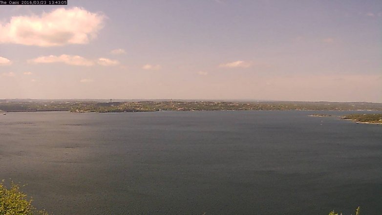 Lake Travis webcam, March 23, 2016 12:50 PM CT