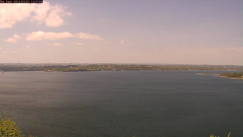 Lake Travis webcam, March 23, 2016 12:55 PM CT