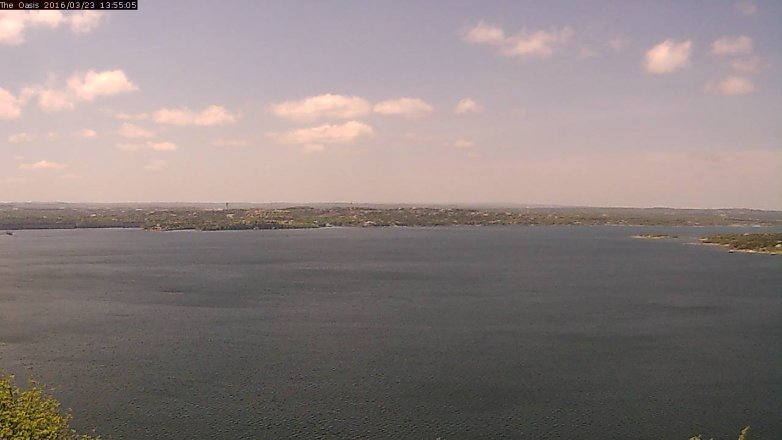 Lake Travis webcam, March 23, 2016 1:00 PM CT