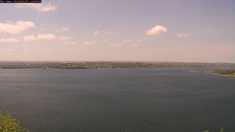 Lake Travis webcam, March 23, 2016 1:05 PM CT
