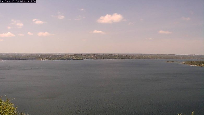 Lake Travis webcam, March 23, 2016 1:25 PM CT