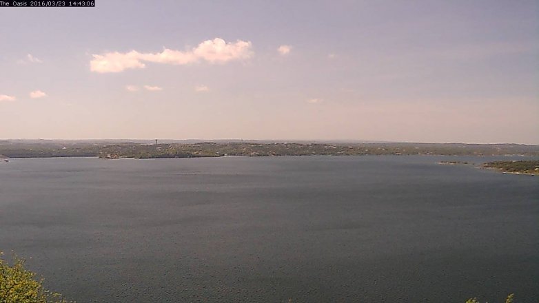 Lake Travis webcam, March 23, 2016 1:50 PM CT