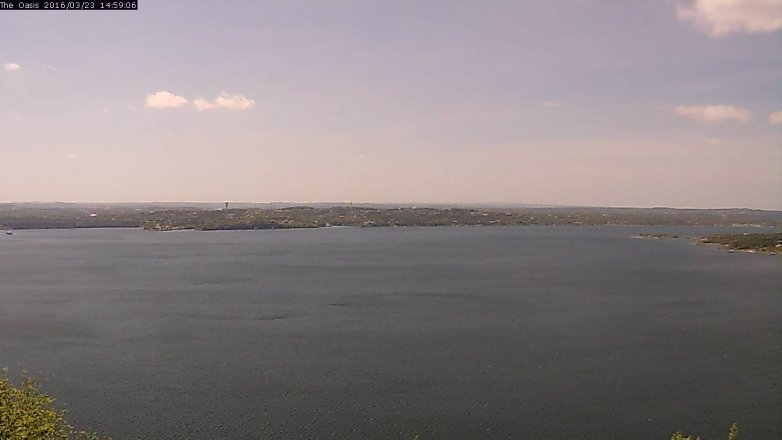Lake Travis webcam, March 23, 2016 2:05 PM CT