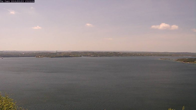 Lake Travis webcam, March 23, 2016 2:10 PM CT