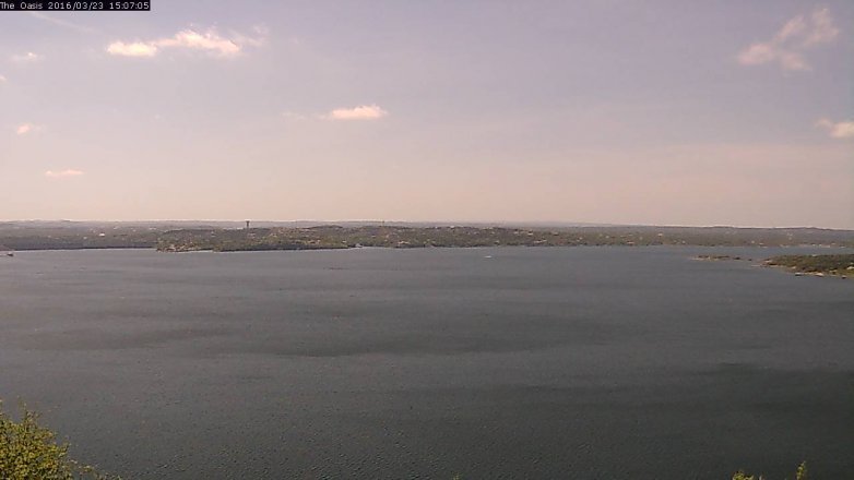 Lake Travis webcam, March 23, 2016 2:15 PM CT