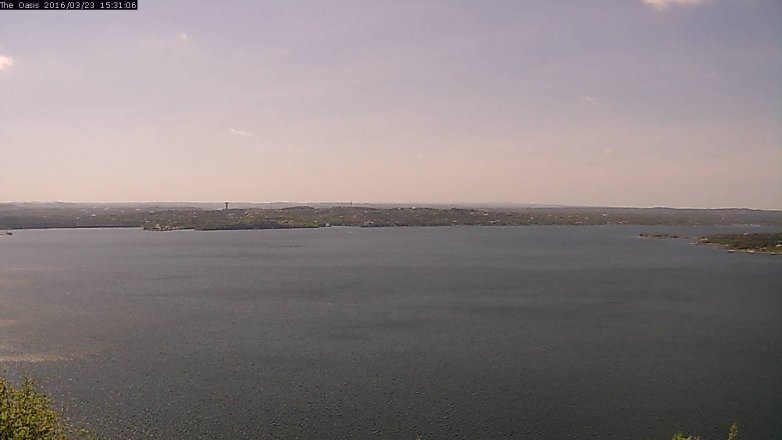 Lake Travis webcam, March 23, 2016 2:35 PM CT
