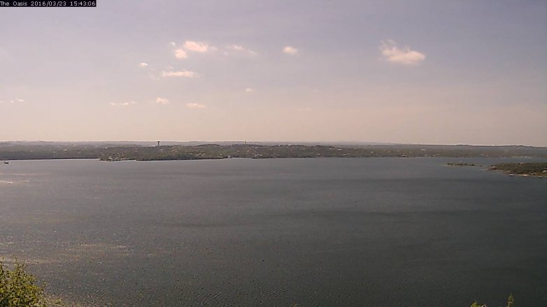 Lake Travis webcam, March 23, 2016 2:50 PM CT