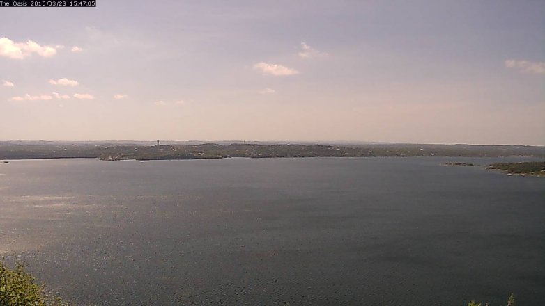 Lake Travis webcam, March 23, 2016 2:55 PM CT