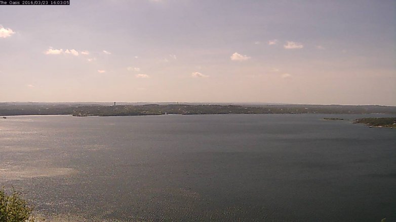 Lake Travis webcam, March 23, 2016 3:10 PM CT