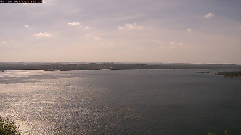 Lake Travis webcam, March 23, 2016 3:40 PM CT