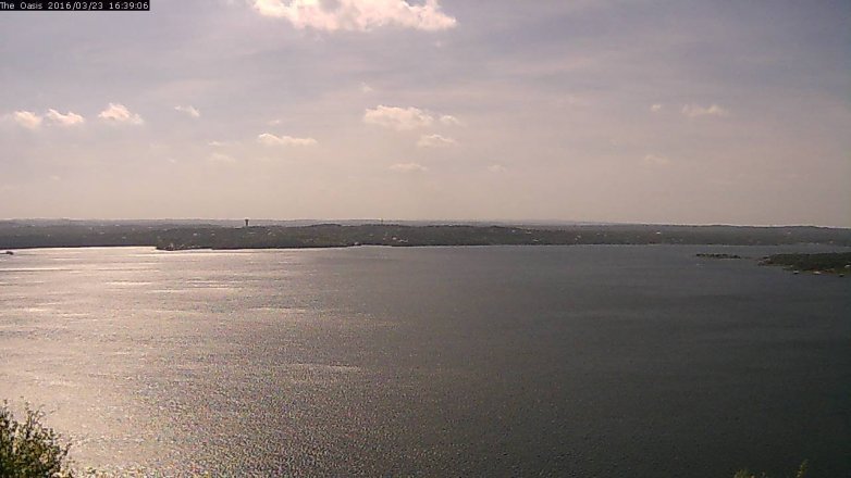 Lake Travis webcam, March 23, 2016 3:45 PM CT