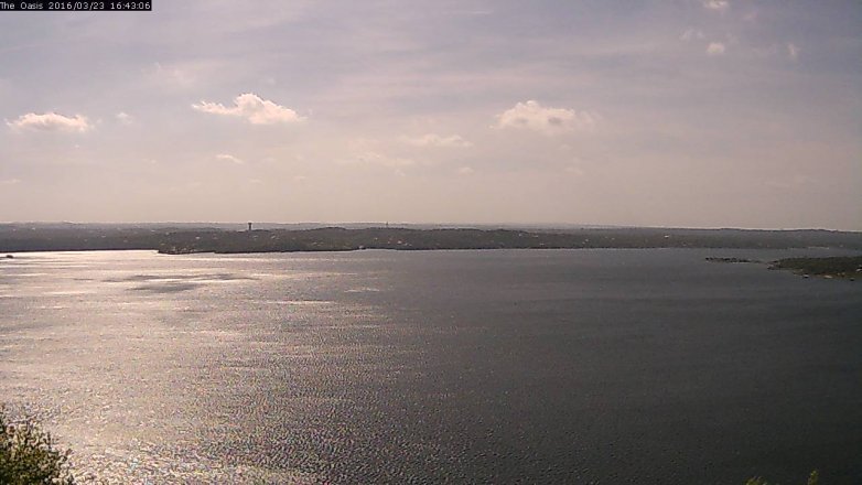 Lake Travis webcam, March 23, 2016 3:50 PM CT