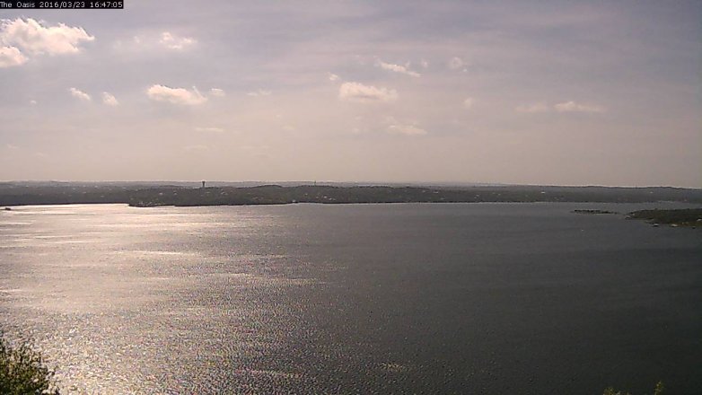 Lake Travis webcam, March 23, 2016 3:55 PM CT