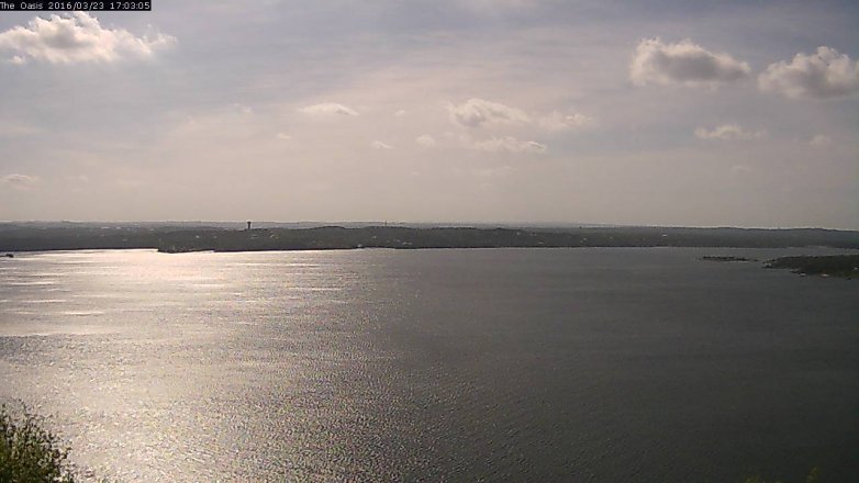 Lake Travis webcam, March 23, 2016 4:10 PM CT