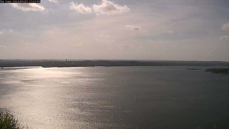 Lake Travis webcam, March 23, 2016 4:15 PM CT