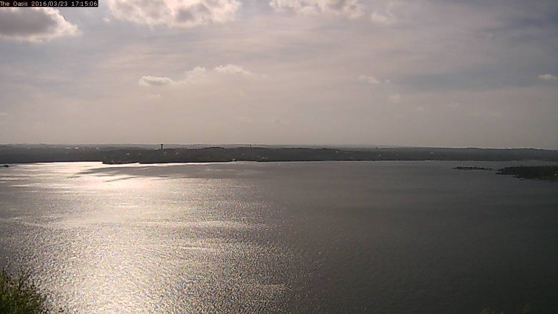 Lake Travis webcam, March 23, 2016 4:20 PM CT