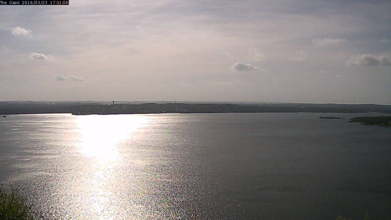 Lake Travis webcam, March 23, 2016 4:40 PM CT