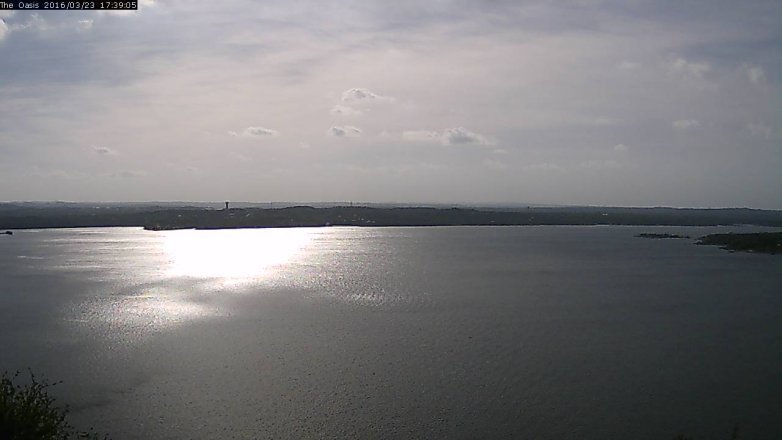 Lake Travis webcam, March 23, 2016 4:45 PM CT