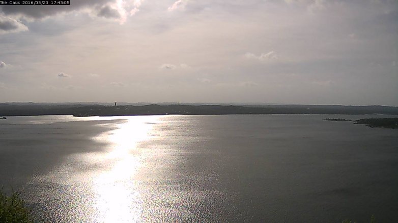 Lake Travis webcam, March 23, 2016 4:50 PM CT