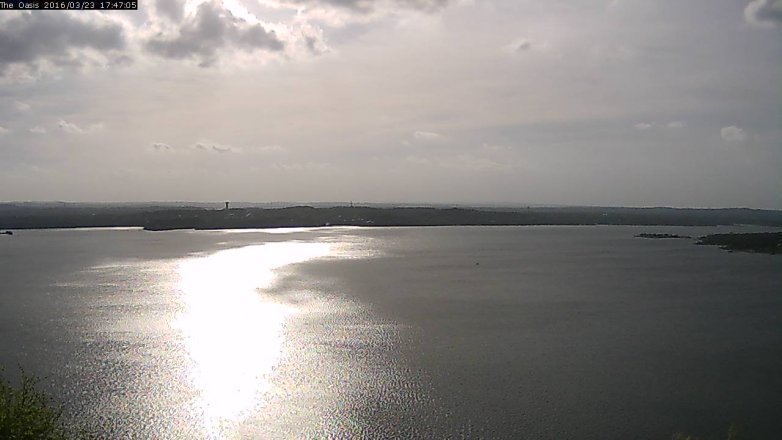Lake Travis webcam, March 23, 2016 4:55 PM CT