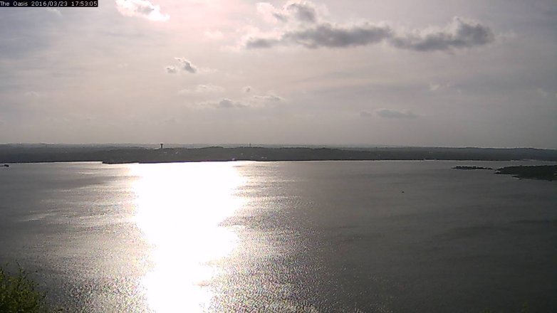 Lake Travis webcam, March 23, 2016 5:00 PM CT