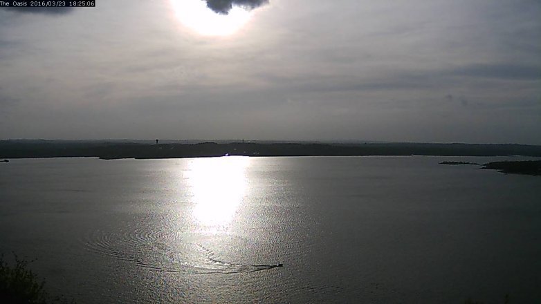 Lake Travis webcam, March 23, 2016 5:30 PM CT