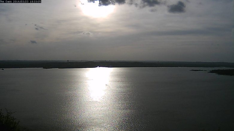 Lake Travis webcam, March 23, 2016 5:40 PM CT