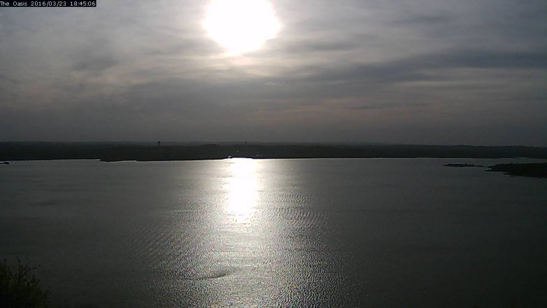 Lake Travis webcam, March 23, 2016 5:50 PM CT