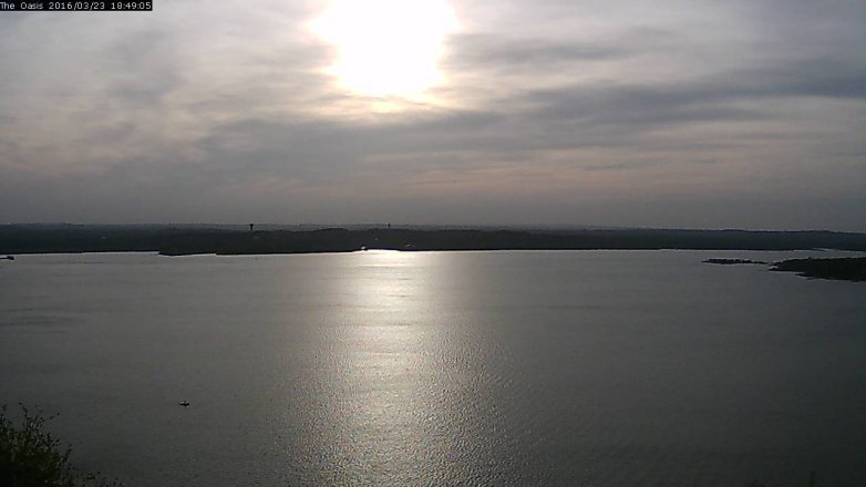 Lake Travis webcam, March 23, 2016 5:55 PM CT