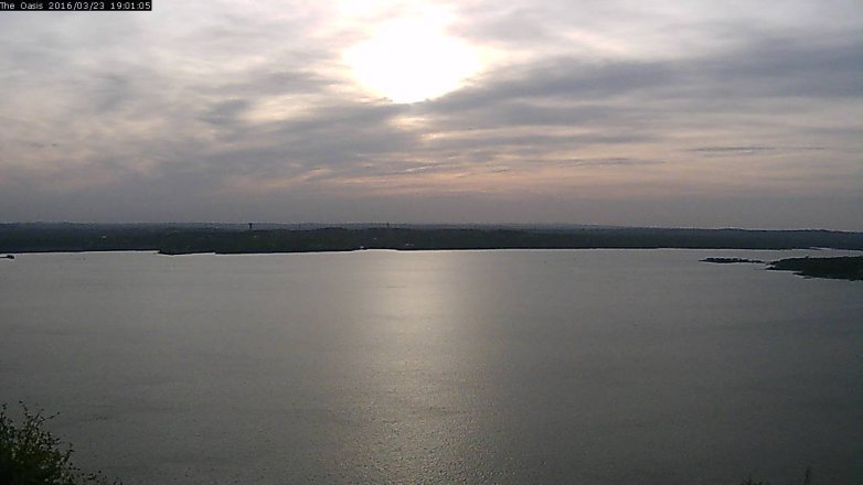 Lake Travis webcam, March 23, 2016 6:05 PM CT