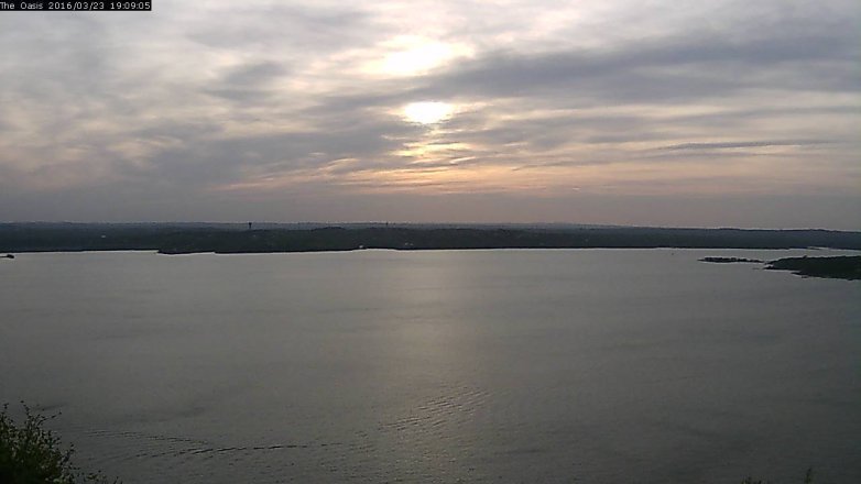 Lake Travis webcam, March 23, 2016 6:15 PM CT