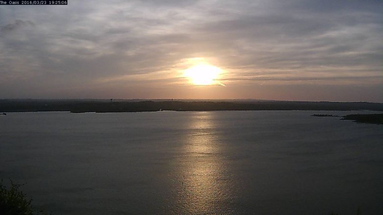 Lake Travis webcam, March 23, 2016 6:30 PM CT