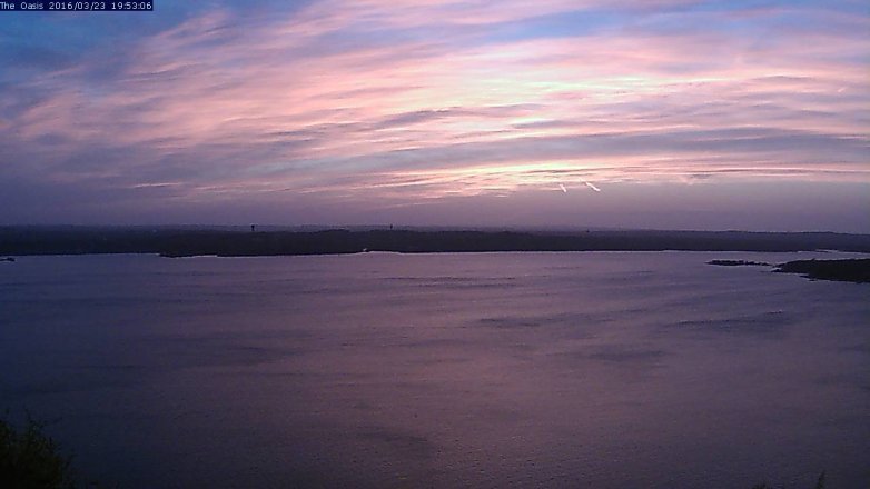 Lake Travis webcam, March 23, 2016 7:00 PM CT