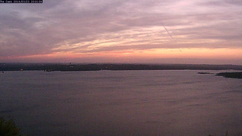Lake Travis webcam, March 23, 2016 7:10 PM CT