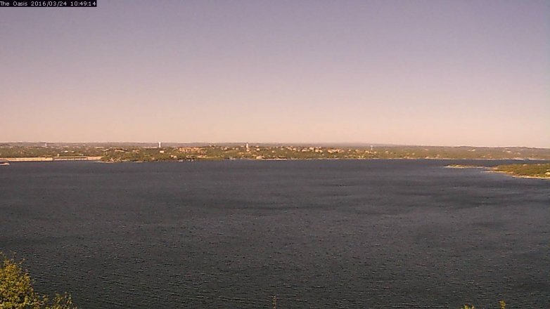 Lake Travis webcam, March 24, 2016 9:55 AM CT