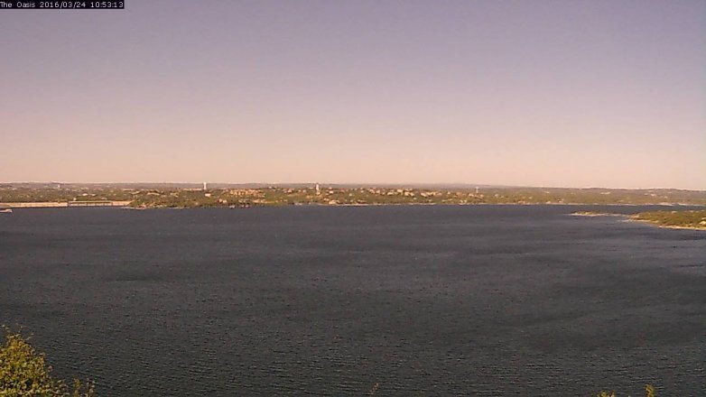 Lake Travis webcam, March 24, 2016 10:00 AM CT
