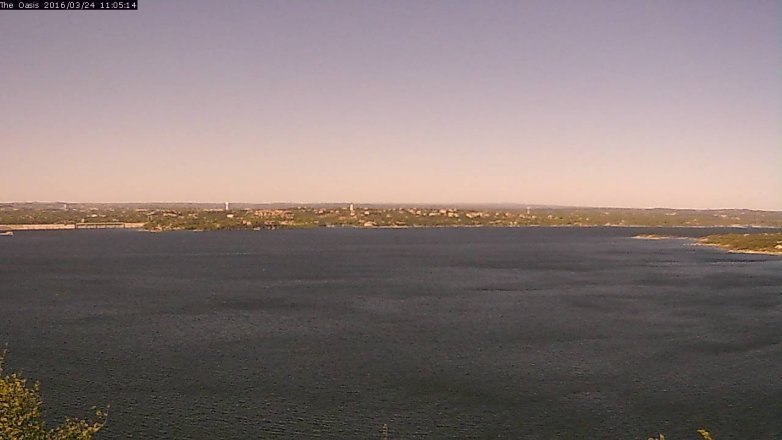 Lake Travis webcam, March 24, 2016 10:10 AM CT