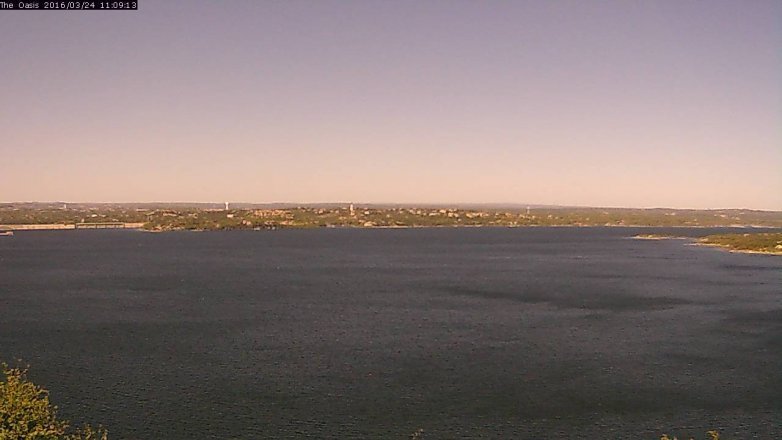 Lake Travis webcam, March 24, 2016 10:15 AM CT