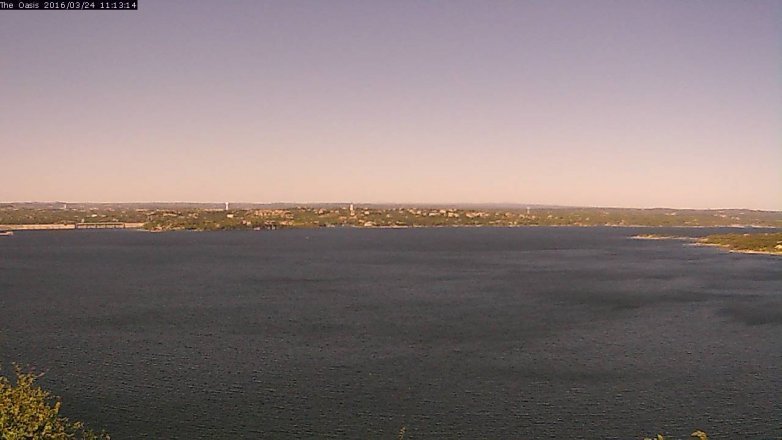 Lake Travis webcam, March 24, 2016 10:20 AM CT
