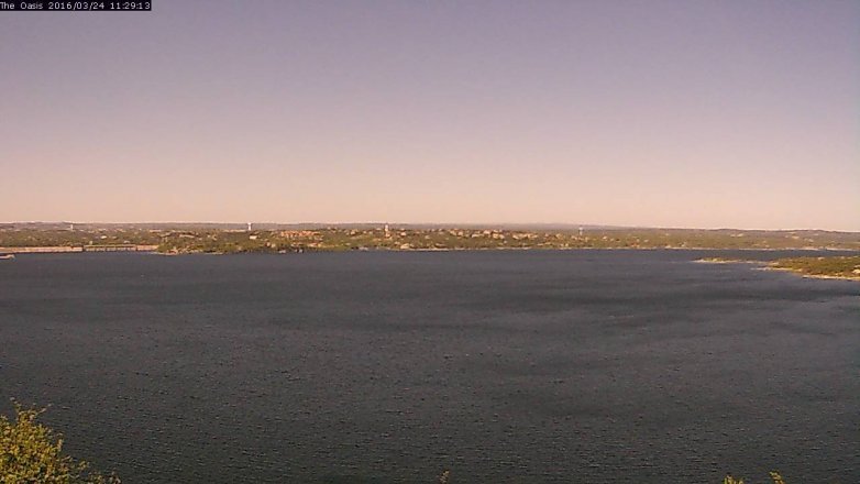 Lake Travis webcam, March 24, 2016 10:35 AM CT