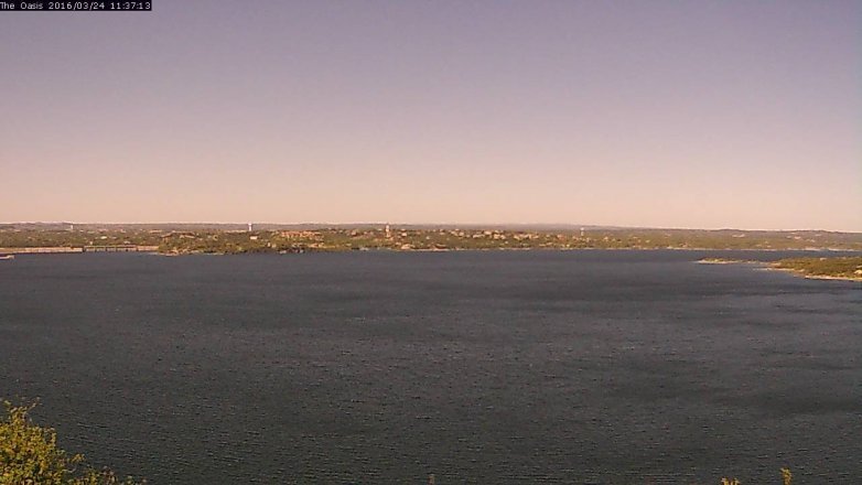 Lake Travis webcam, March 24, 2016 10:45 AM CT